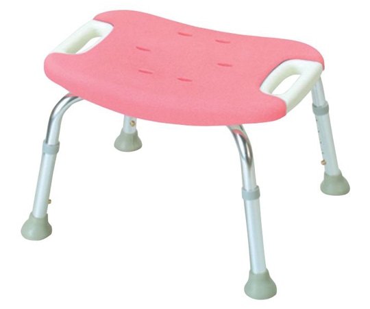 リッチェル やわらかシャワーチェア ピンク 背なし ワイド 49331 1個（ご注文単位1個）【直送品】