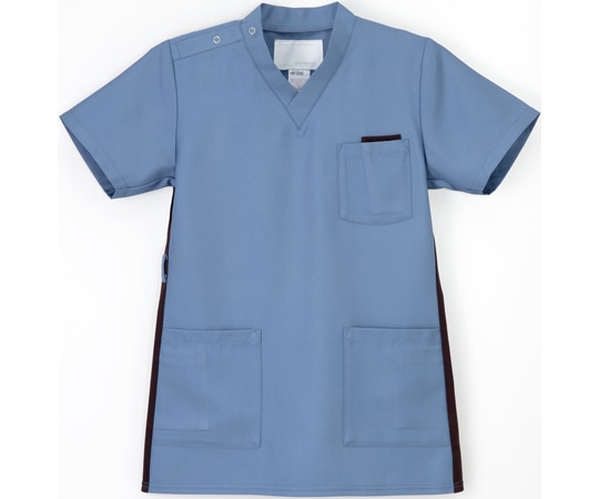 ナガイレーベン 男女兼用スクラブ ブルー L RT-5062 1枚（ご注文単位1枚）【直送品】