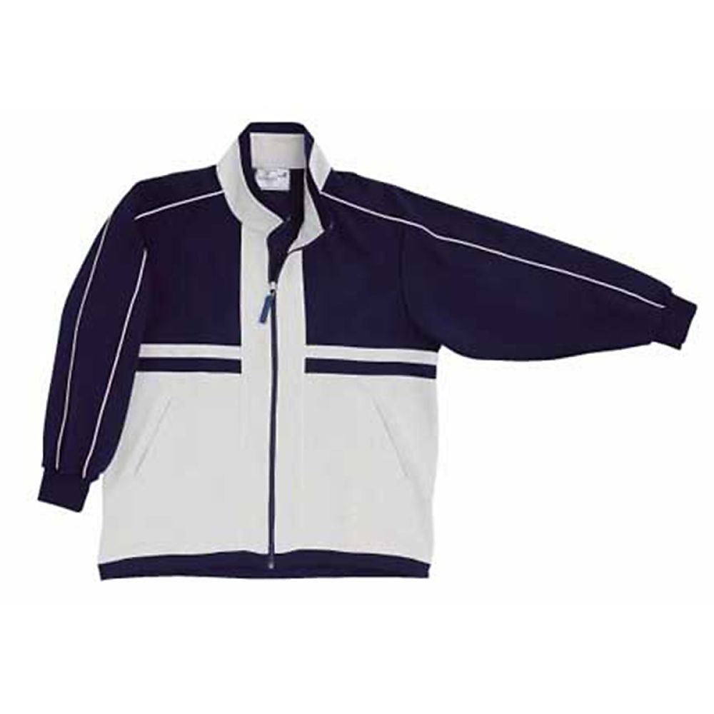 KIRAKU（トンボ） ハーフジャケット ネイビー×シルバーモク 4L（身丈79cm） CR050-88 4L 1枚（ご注文単位1枚）【直送品】