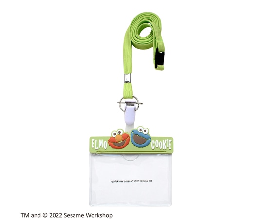 セントレディス セサミストリート ネームホルダー Elmo&Cookie Monster グリーン ST-ZSS0005 1個(ご注文単位1個)【直送品】