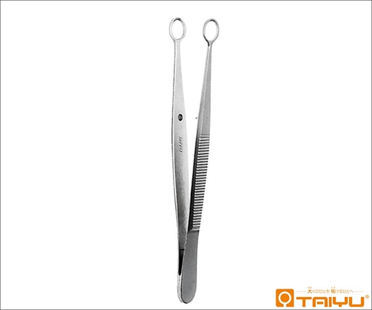 TAIYU（大祐医科工業） 小川トラコーマ鑷子 併式 ダボ付 径6mm 全長10cm TY-063S 1本（ご注文単位1本）【直送品】