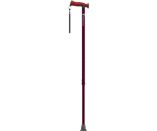 竹虎 バンブーステッキ ワイド ワインレッド 104985 1本（ご注文単位1本）【直送品】