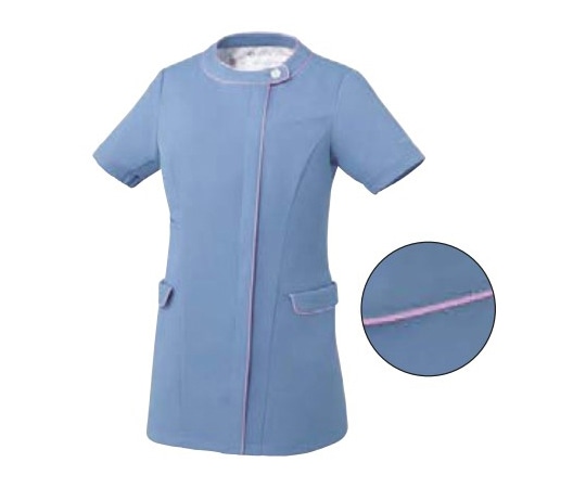 MICHEL KLEIN（ミッシェルクラン） ファスナースクラブ[女性用] ブルー LL ソフトストレッチラチネ 右脇スマホポケット MK-0062 1着（ご注文単位1着）【直送品】