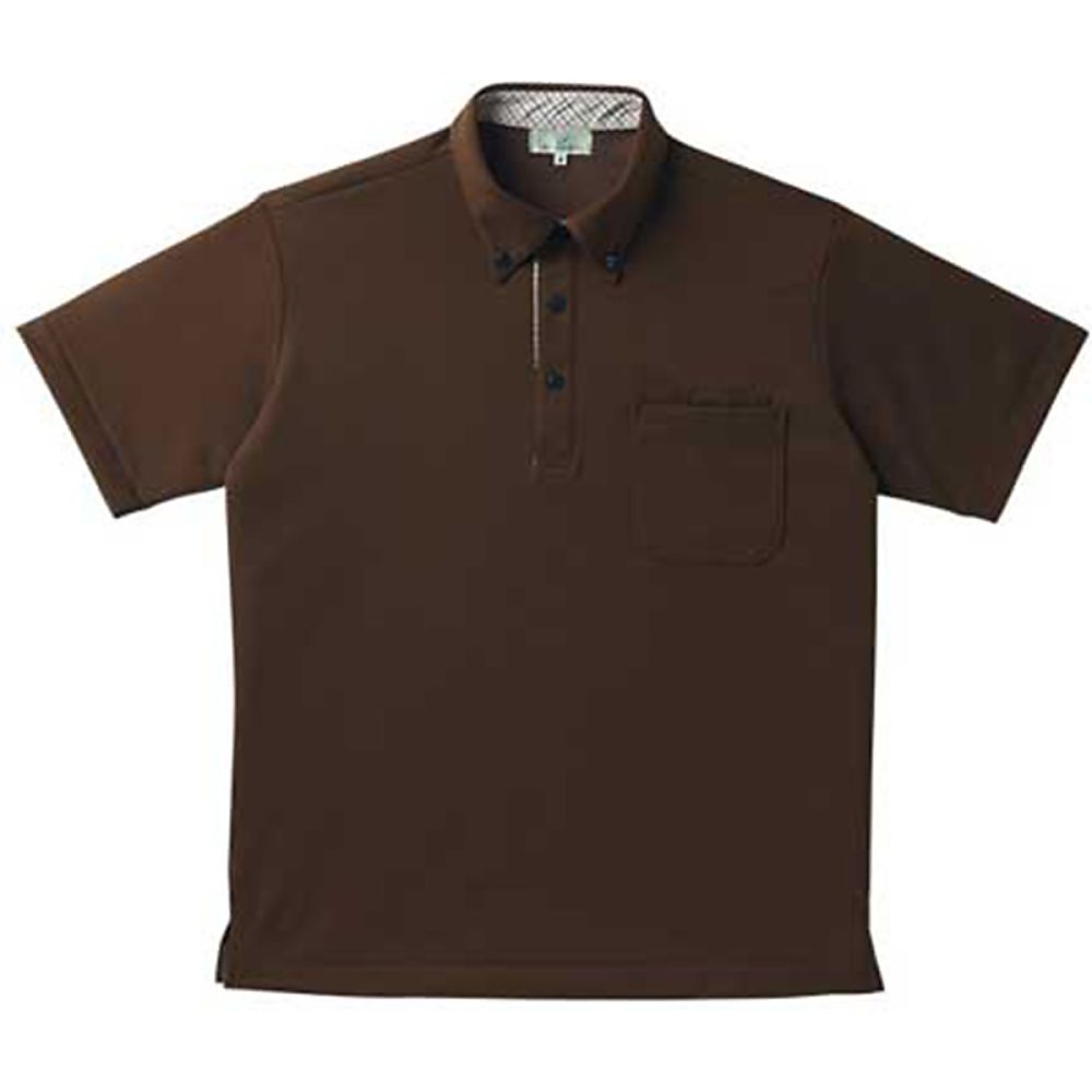 KIRAKU（トンボ） ニットシャツ ブラウン 4L（身丈80cm） CR143-30 4L 1枚（ご注文単位1枚）【直送品】