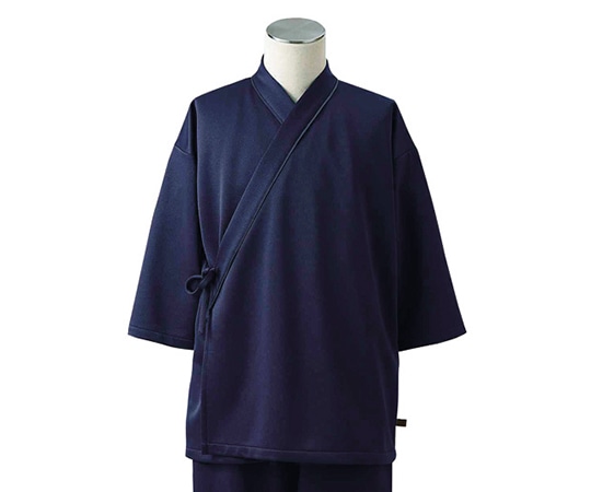 住商モンブラン 検診衣(男女兼用) ネイビー LL 79-509 1枚(ご注文単位1枚)【直送品】