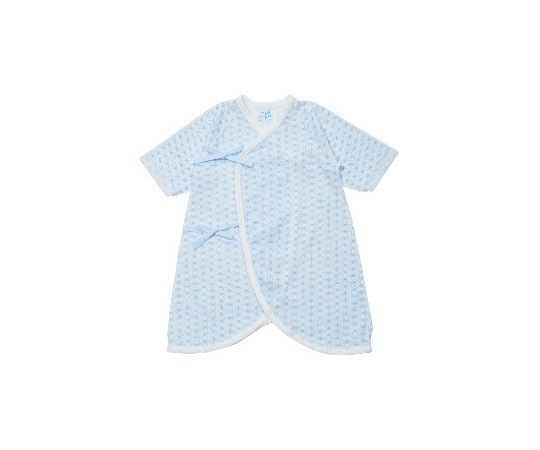 エンゼルプラス プリントコンビ肌着 麻柄 サックス R4126 1枚（ご注文単位1枚）【直送品】