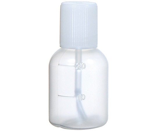 金鵄製作所 丸型瓶 20mL【ハケ付外用】 白フタ 1箱（100本入） 20810-001 1箱（ご注文単位1箱）【直送品】