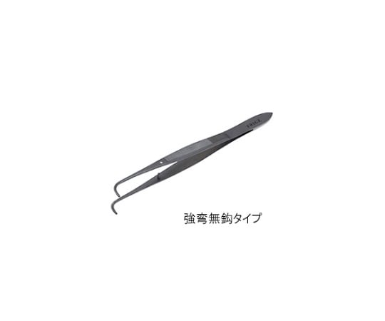 日本フリッツメディコ デリケート ピンセット 10cm 強弯 無鈎 A049-0738 1本(ご注文単位1本)【直送品】