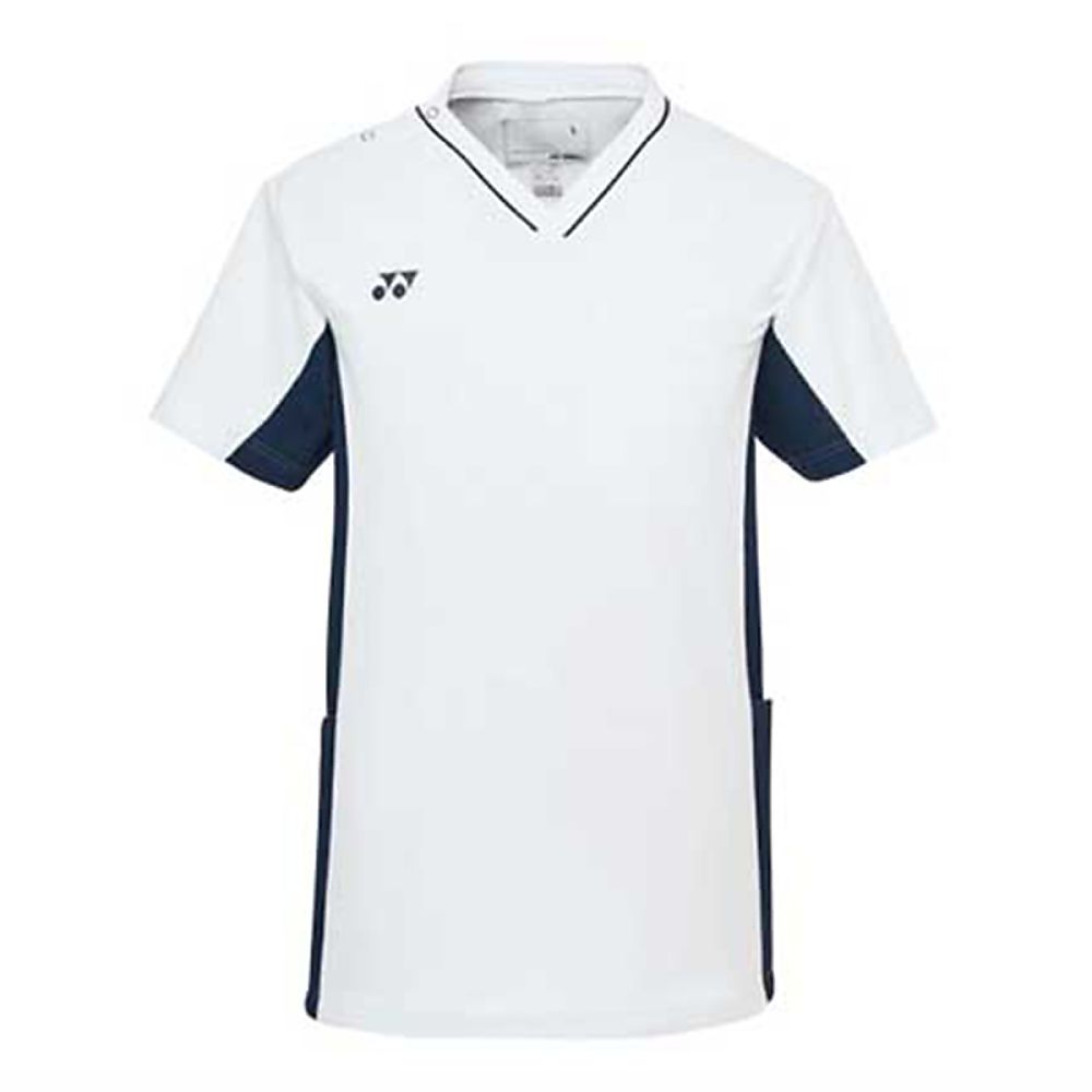 YONEX(トンボ) スクラブ ホワイト BLL(身丈76cm) CY800-01 BLL 1枚(ご注文単位1枚)【直送品】