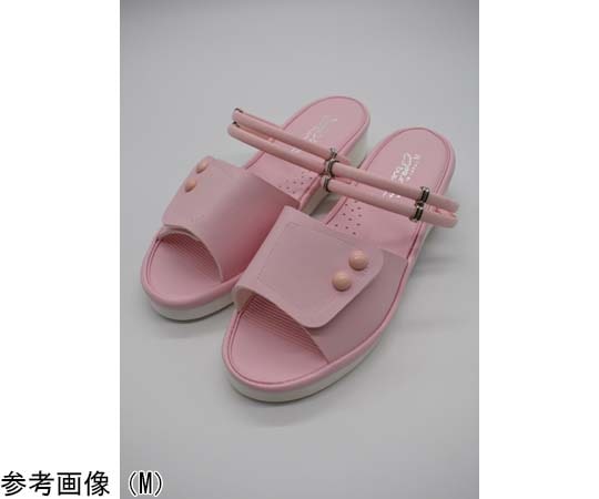 山一 2WAY面ファスナーサンダル ピンク L 7703PKL 1足(ご注文単位1足)【直送品】