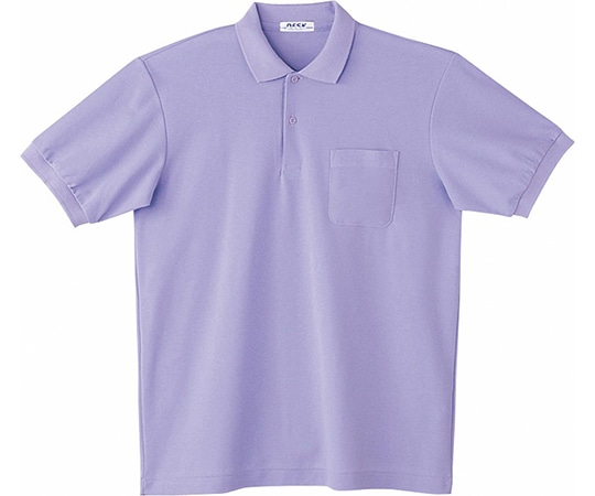 WHISEL（自重堂） 半袖ポロシャツ パープル M 17 1枚（ご注文単位1枚）【直送品】