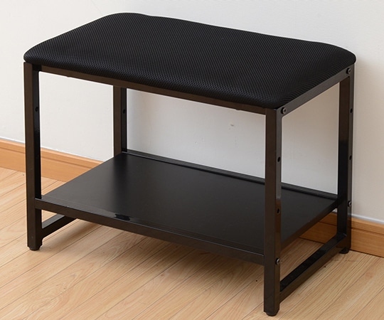 山善(YAMAZEN) 玄関ベンチ ブラック YZX-5030M(BK/BK) 1台(ご注文単位1台)【直送品】