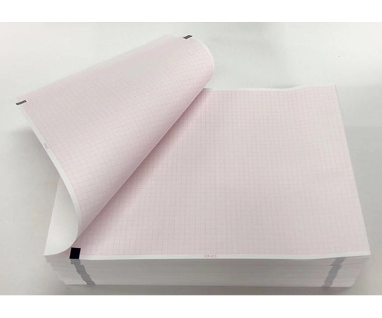 ちばら 心電図記録紙 幅210mm×長300m/折295mm(折り畳み型・厚手) 2冊入 CP-621-300 1箱(ご注文単位1箱)【直送品】