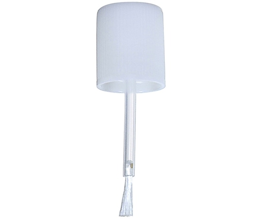 金鵄製作所 【キンシ製丸型瓶用】キャップ丈 ハケ付 20mL用 白 <本体は付属しません> 1袋（100個入） 20860-001 1袋（ご注文単位1袋）【直送品】