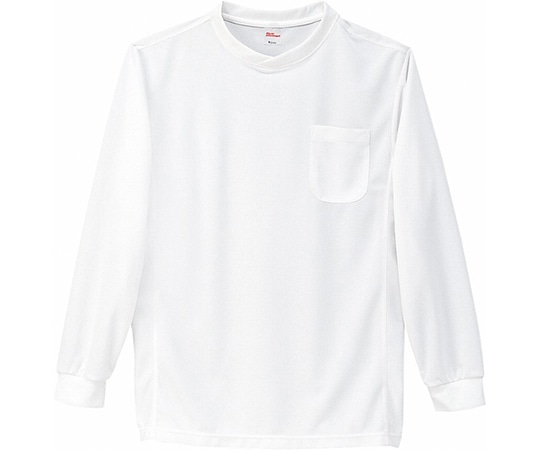 WHISEL（自重堂） 長袖Tシャツ ホワイト L 47674 1枚（ご注文単位1枚）【直送品】