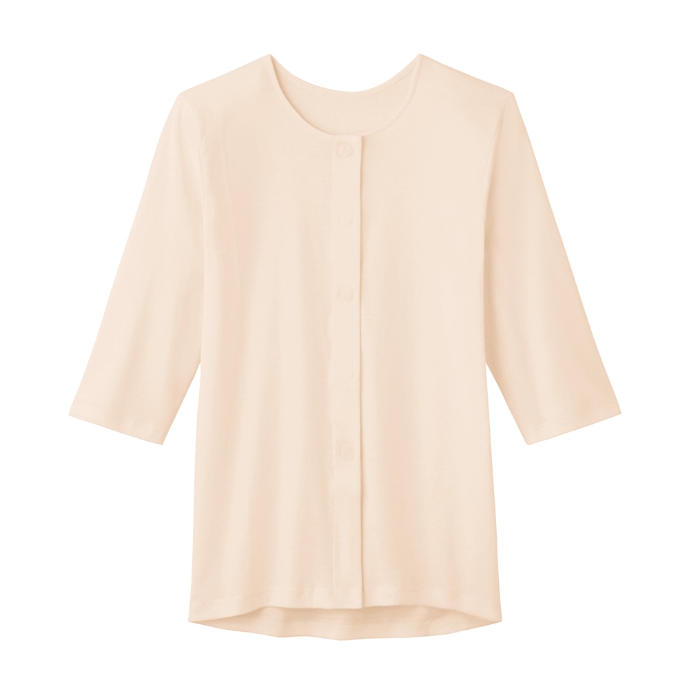 グンゼ（肌着） 婦人7分袖ワンタッチインナー カームベージュ LL HW0434 1枚（ご注文単位1枚）【直送品】