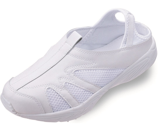 フォーク サイドメッシュナースクロッグ ホワイト LL 927-1 1足（ご注文単位1足）【直送品】