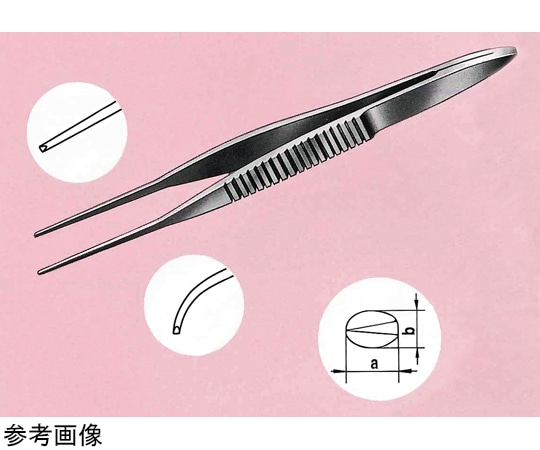 Leprex 極先細有鈎ピンセット 反型 0.7×0.55mm LMA-49-3 1個（ご注文単位1個）【直送品】