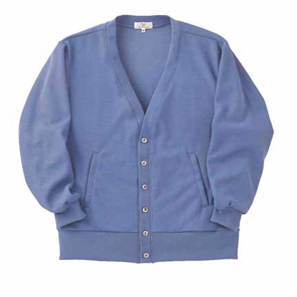 KIRAKU（トンボ） カーディガン インクブルー 4L（身丈70cm） CR036-78 4L 1枚（ご注文単位1枚）【直送品】