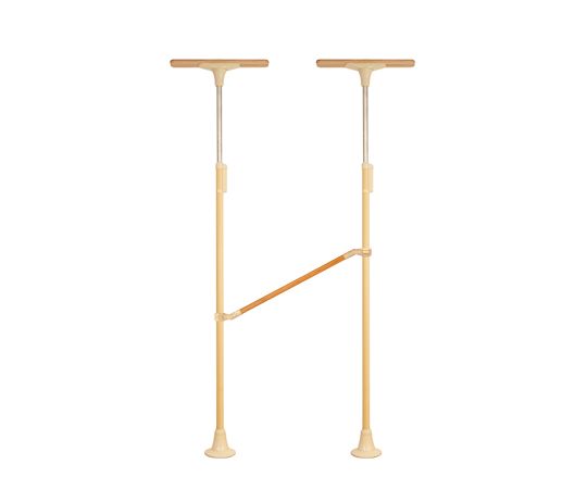 DIPPERホクメイ ベスポジBPZ Tベース レギュラーH型 木手すり 曲げ900 セット BPZ-H2100-51 1個（ご注文単位1個）【直送品】