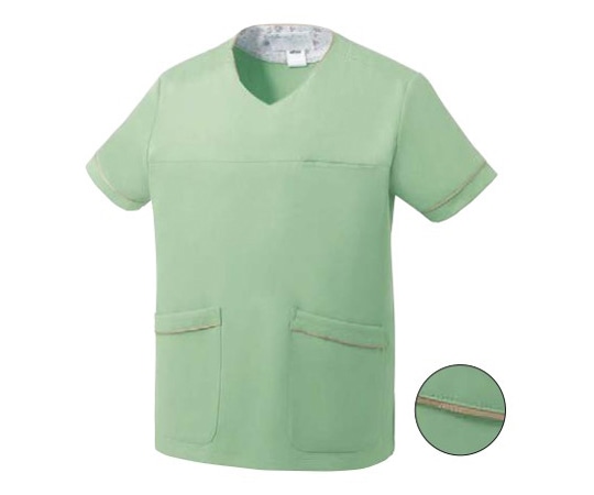 MICHEL KLEIN（ミッシェルクラン） スクラブ[男女兼用] グリーン SS ソフトストレッチラチネ MK-0065 1着（ご注文単位1着）【直送品】