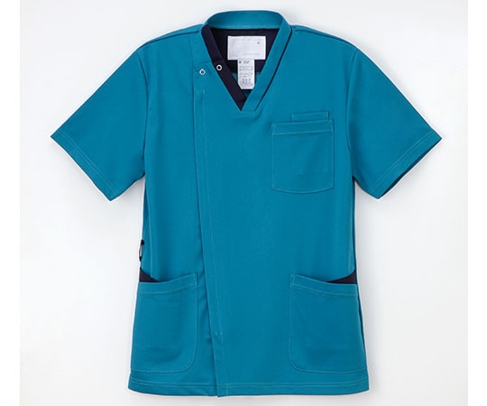 ナガイレーベン 男子スクラブ ターコイズ+ネイビー BL RF-5147 1枚(ご注文単位1枚)【直送品】