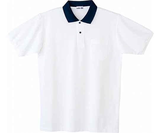 WHISEL(自重堂) 半袖ポロシャツ ホワイト LL 24444 1枚(ご注文単位1枚)【直送品】