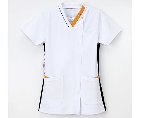 ナガイレーベン 男女兼用スクラブ Tネイビー+オレンジ S LX-4092 1枚（ご注文単位1枚）【直送品】