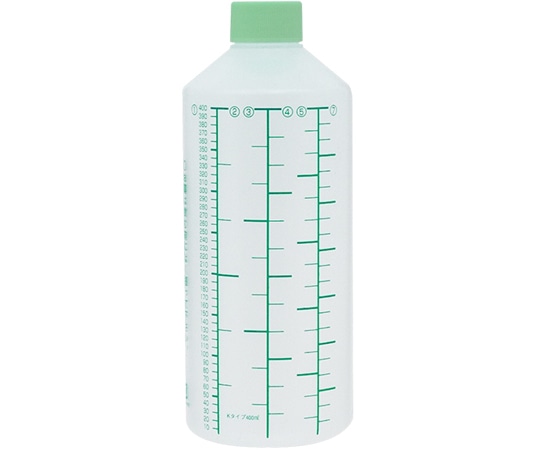 金鵄製作所 K投薬瓶 400mL ノーマルキャップ（ライトグリーン:竹） 緑色目盛 50本入 20250-030 1箱（ご注文単位1箱）【直送品】