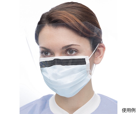 Valumax International 滅菌アーチアウェイ・スプラッシュバイザー付きマスク 白色 1箱(100枚入) S5773ADE-WH 1箱(ご注文単位1箱)【直送品】