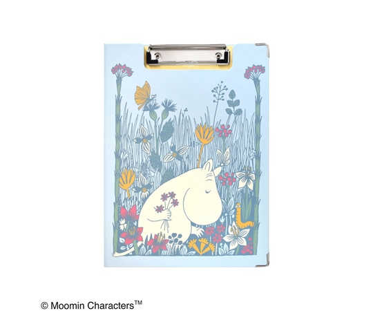 セントレディス ムーミン クリップボード+（ホワイトボード付き） Flower Picking ブルー ST-ZM0157 1枚（ご注文単位1枚）【直送品】