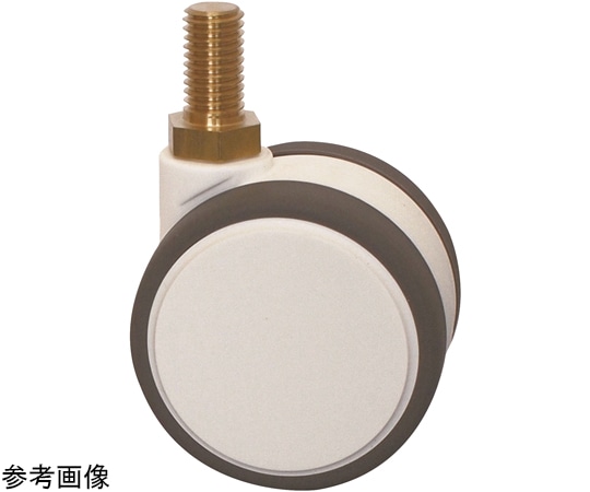 東海キャスター 非磁性 双輪キャスター φ50 自在 ネジ式 MBW50N12L-22 1個（ご注文単位1個）【直送品】