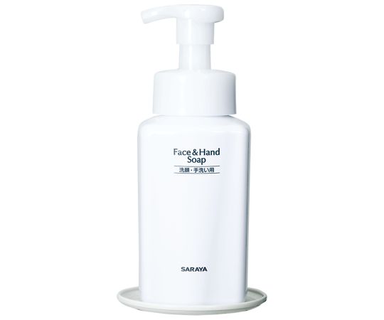 サラヤ Face&Hand Soap PET容器 400mL SB-400F角型 泡ポンプ付 1ケース(12個入) 21263 1ケース(ご注文単位1ケース)【直送品】