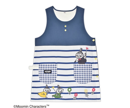 セントレディス ムーミンエプロン ネイビー ST-IM0069 1枚（ご注文単位1枚）【直送品】
