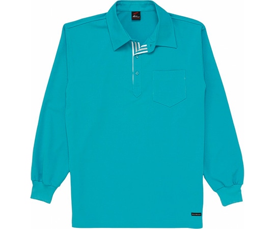 WHISEL（自重堂） 長袖ポロシャツ ターコイズ SS 85204 1枚（ご注文単位1枚）【直送品】