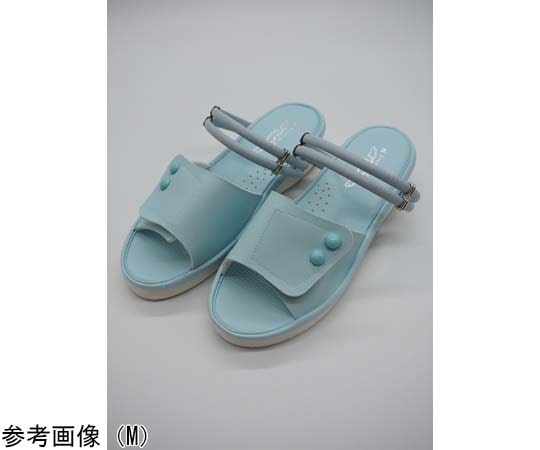 山一 2WAY面ファスナーサンダル ブルー L 7703BLL 1足(ご注文単位1足)【直送品】