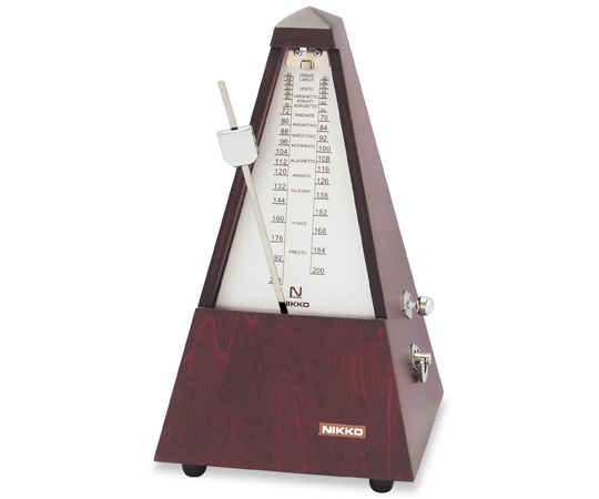 日工精機 メトロノーム 木製 シルバー 103 1台（ご注文単位1台）【直送品】