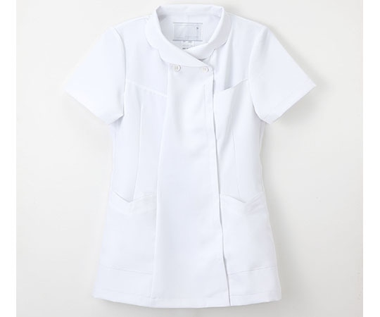 ナガイレーベン ナースウェア (フリル襟/ジャケット) ホワイト/S FY-4582 S ホワイト 1枚(ご注文単位1枚)【直送品】