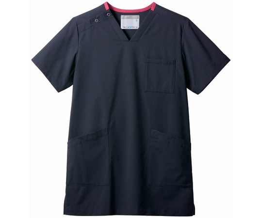 住商モンブラン スクラブ 兼用 半袖 Mネイビー/バーガンディ L MS241-92 L 1枚(ご注文単位1枚)【直送品】