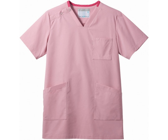 住商モンブラン スクラブ 兼用 半袖 Mピンク/バーガンディ LL MS241-22 LL 1枚(ご注文単位1枚)【直送品】