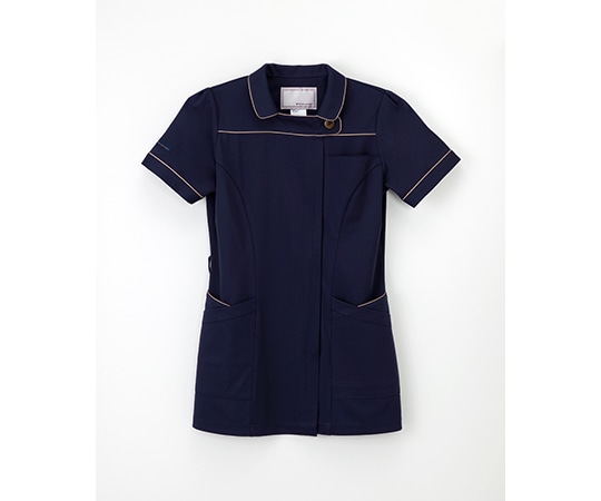 ナガイレーベン チュニック ネイビー+ベージュ LL AY-3742 1枚（ご注文単位1枚）【直送品】