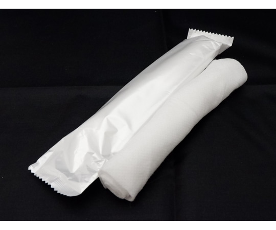 大富士製紙 厚手大判レーヨン不織布おしぼり 丸型 無地 100本×12袋 1ケース(ご注文単位1ケース)【直送品】