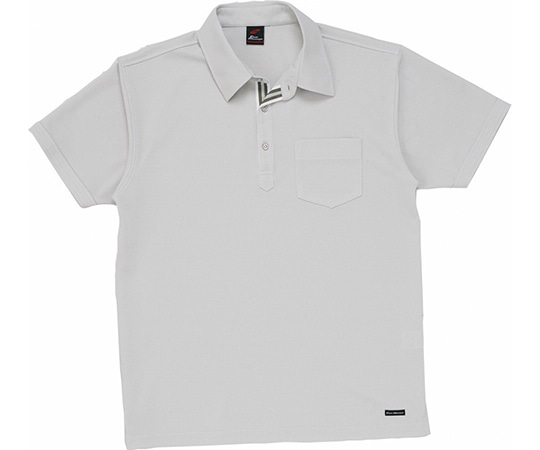WHISEL（自重堂） 半袖ポロシャツ シルバー S 85214 1枚（ご注文単位1枚）【直送品】