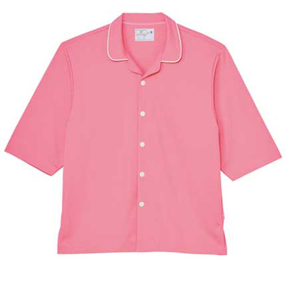 KIRAKU（トンボ） 前開きシャツ ピンク L（身丈70cm） CV203-11 L 1枚（ご注文単位1枚）【直送品】