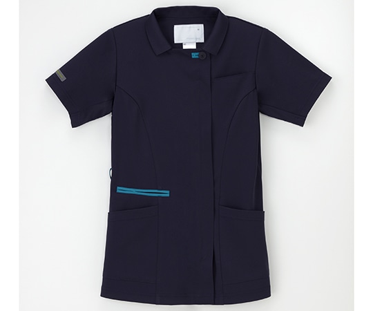 ナガイレーベン チュニック ネイビー+ターコイズ L AY-4217 1枚（ご注文単位1枚）【直送品】