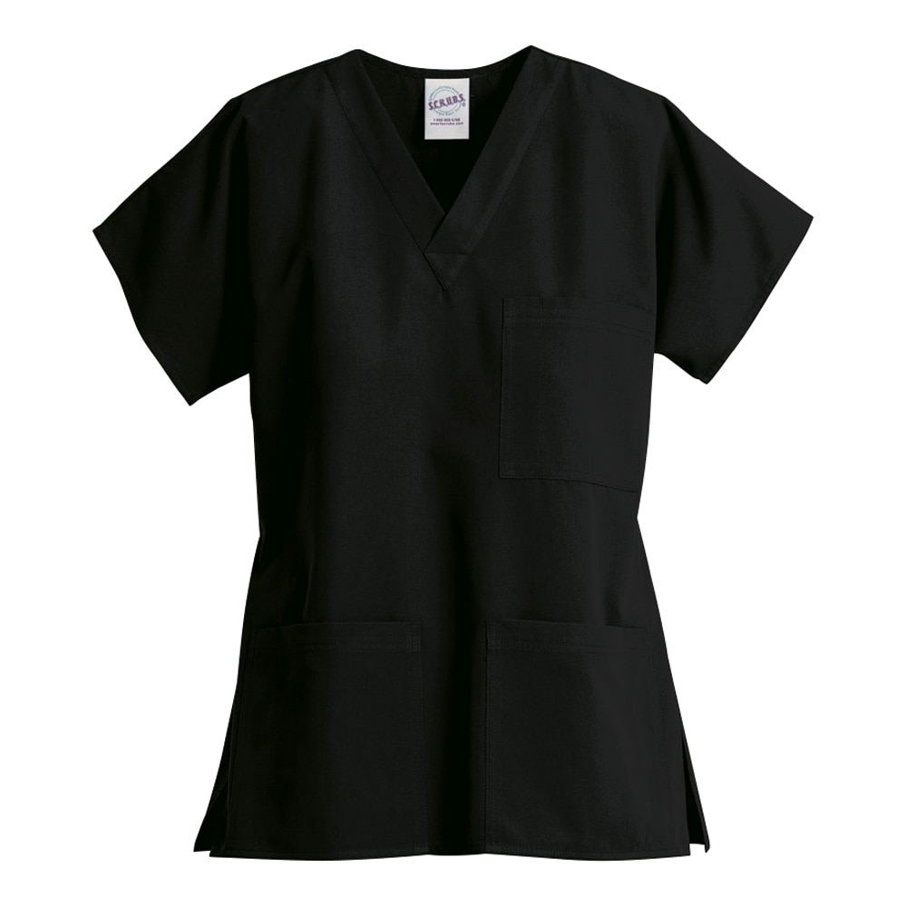 ディーフェイズ スクラブ 3ポケットトップ（男女兼用） ブラック L Z1004 1枚（ご注文単位1枚）【直送品】