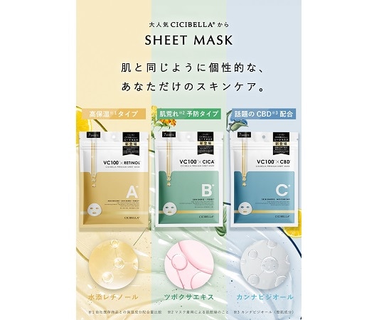 ケイセイ CICIBELLAプレミアムシートマスク 7C VC100×CBD 12袋×8箱入 1ケース(ご注文単位1ケース)【直送品】