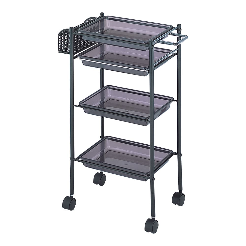 西村製作所 トレーワゴン（C-305） 510×280×835mm スモーク  1台（ご注文単位1台）【直送品】