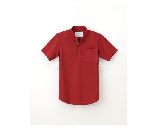 ナガイレーベン ニットシャツ レッド BL RK5282 1枚（ご注文単位1枚）【直送品】