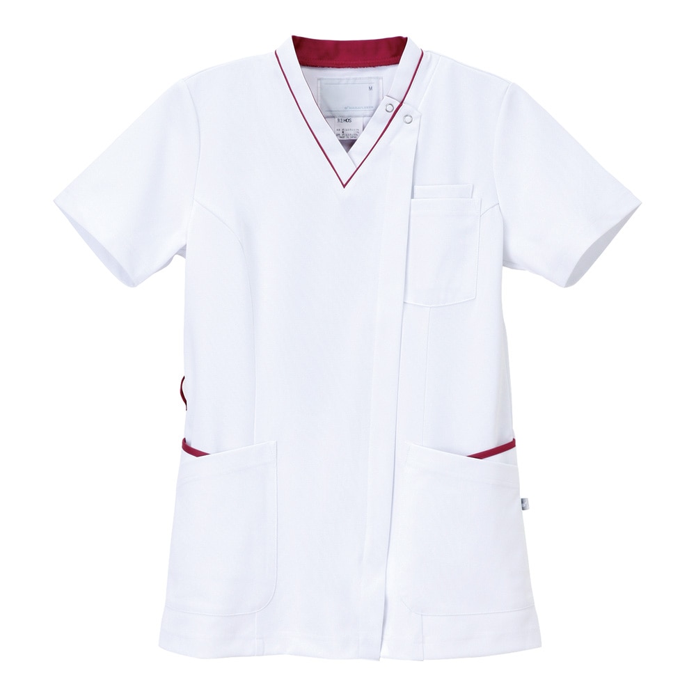 ナガイレーベン スクラブ バーガンディ LL HOS-4952V-LL 1枚（ご注文単位1枚）【直送品】